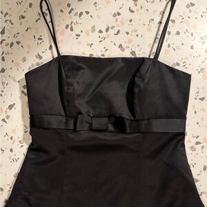 David's Bridal Midi Black Dress